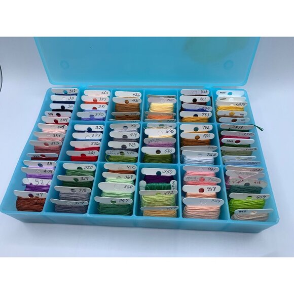 DMC Assorted Embroidery Floss Skeins with Organizer for Cross Stitch - Picture 2 of 11